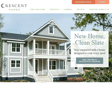 Tablet Screenshot of crescenthomes.net